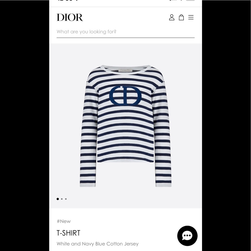 NWT Dior striped childrens shirt